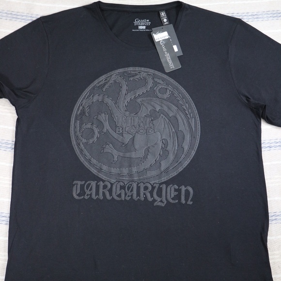 Rare GAME OF THRONES Targaryen Crest Overlay Shirt - Picture 2 of 7